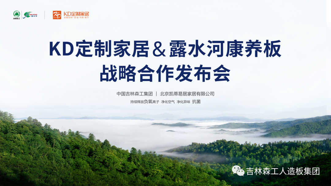 吉林森工安博电子康养板&KD定制家居战略合作发布会暨签约仪式圆满完成